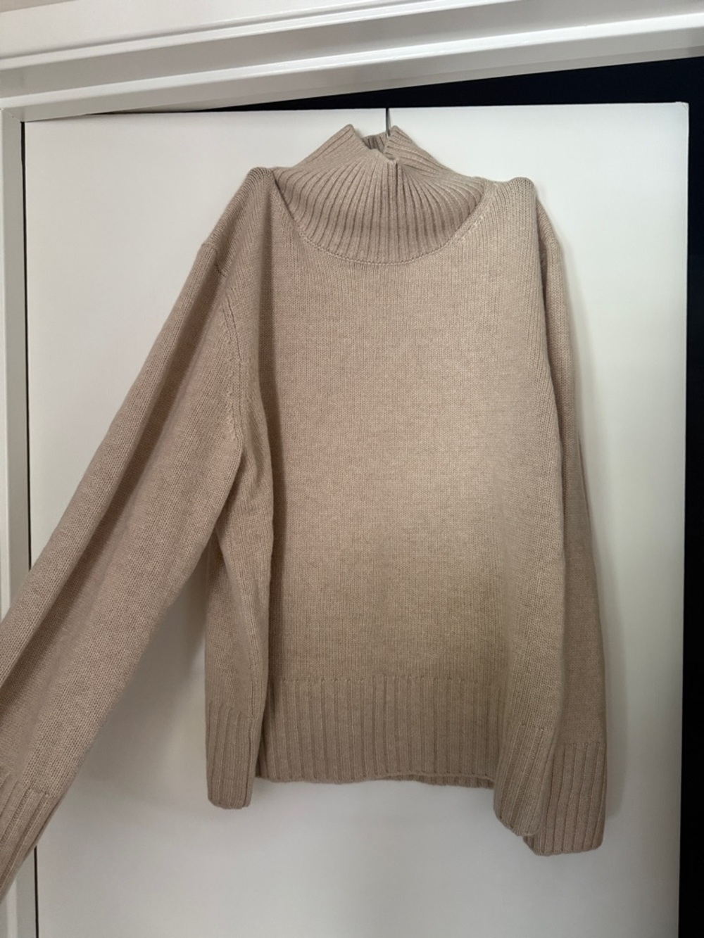Reformation Conrad Turtleneck in Wheat